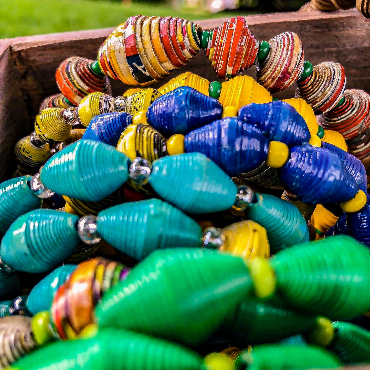 Classic Memory Style Bracelet in Blues