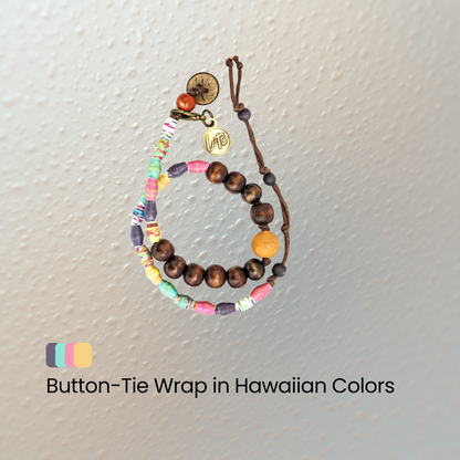 Button-Tie Wrap Bracelet