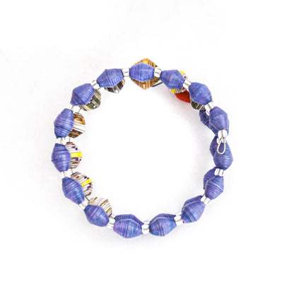 Classic Memory Style Bracelet in Purple