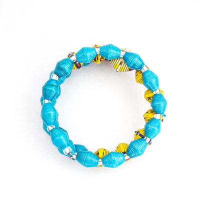 Classic Memory Style Bracelet in Blues
