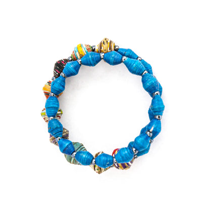 Classic Memory Style Bracelet in Blues