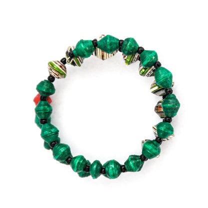 Classic Memory Style Bracelet in Greens